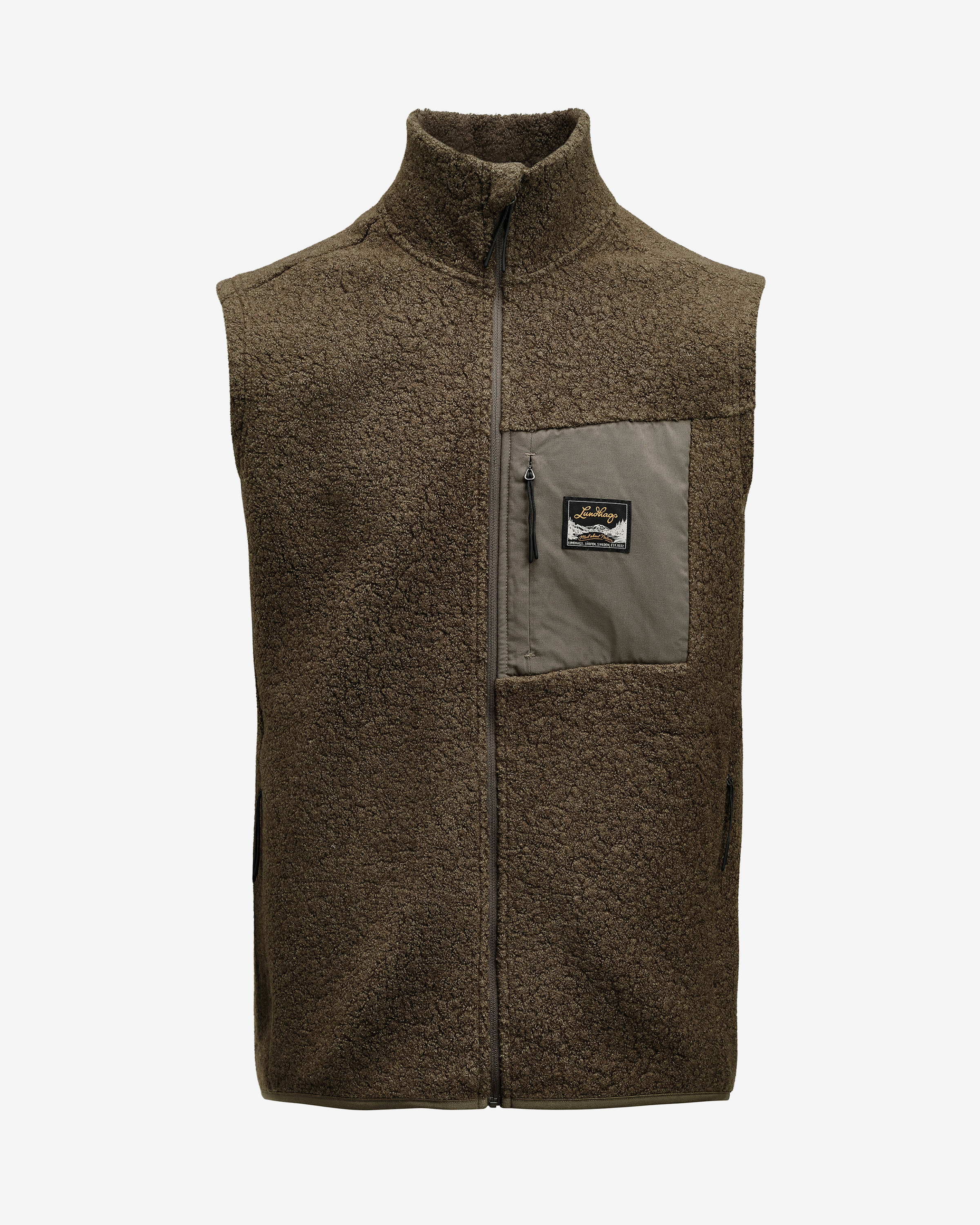 Flok Wool Ms Pile Vest | Lundhags