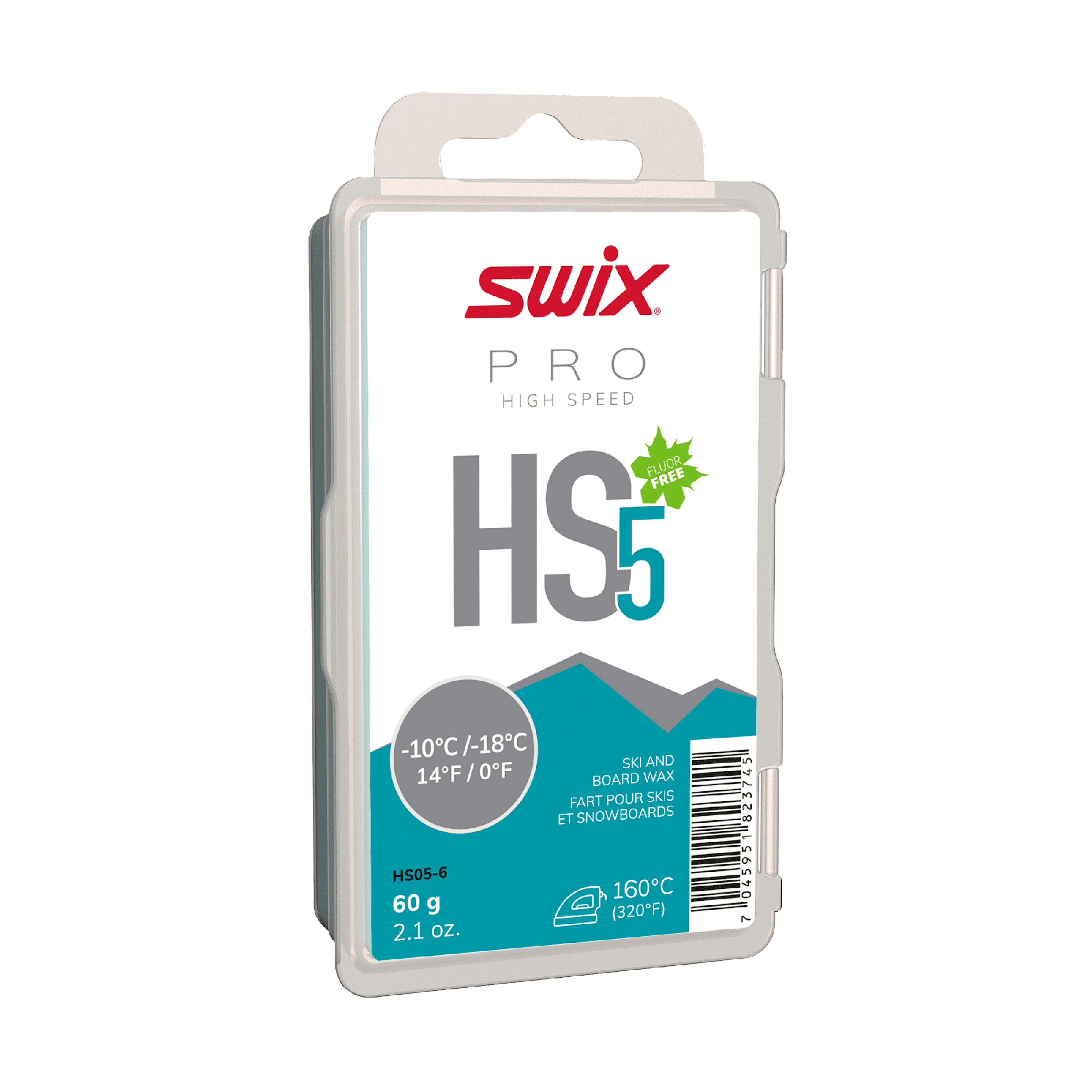 HS5 Turquoise -10°C/-18°C, 60g | Swix