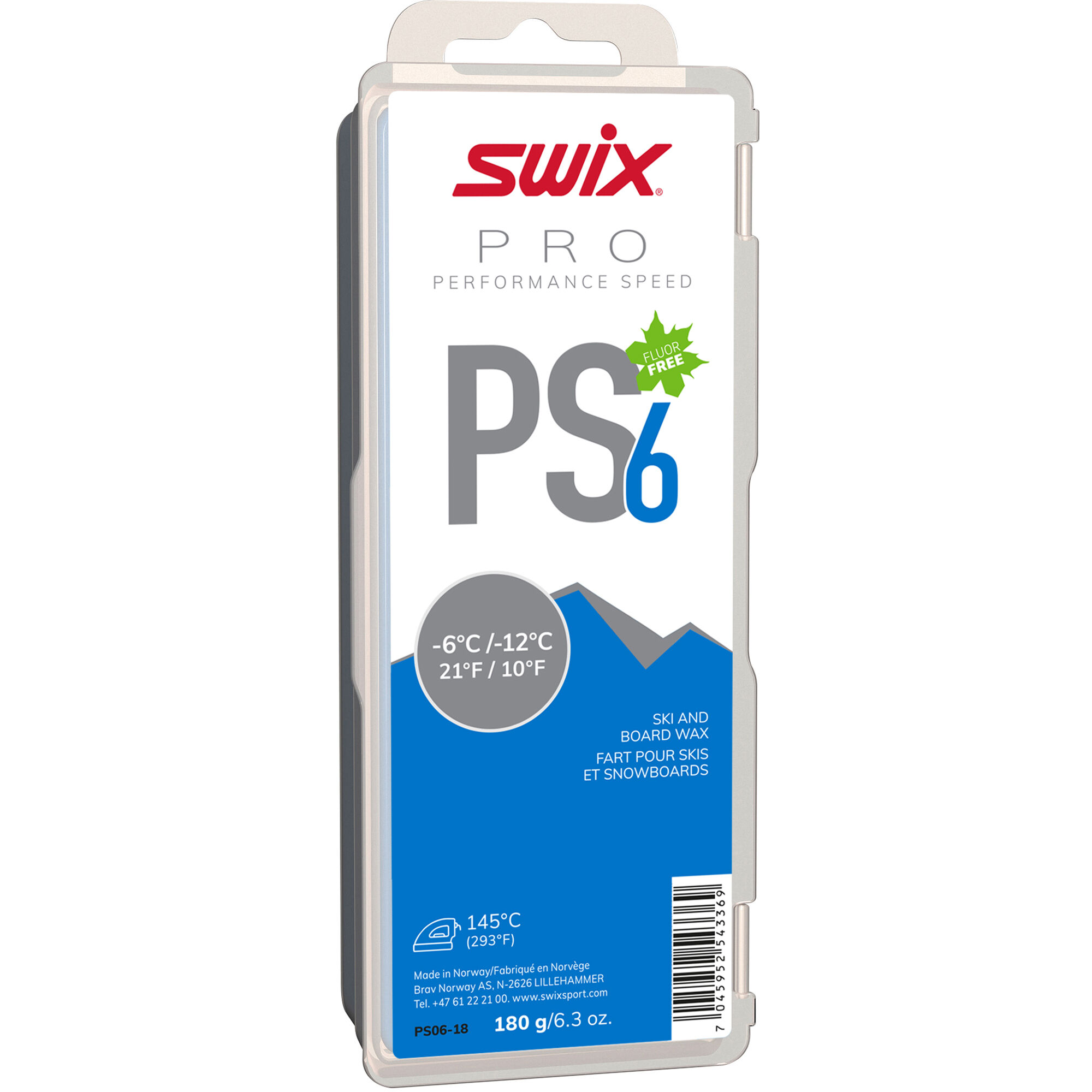 PS6 Blue, -6°C/-12°C, 180g | Swix