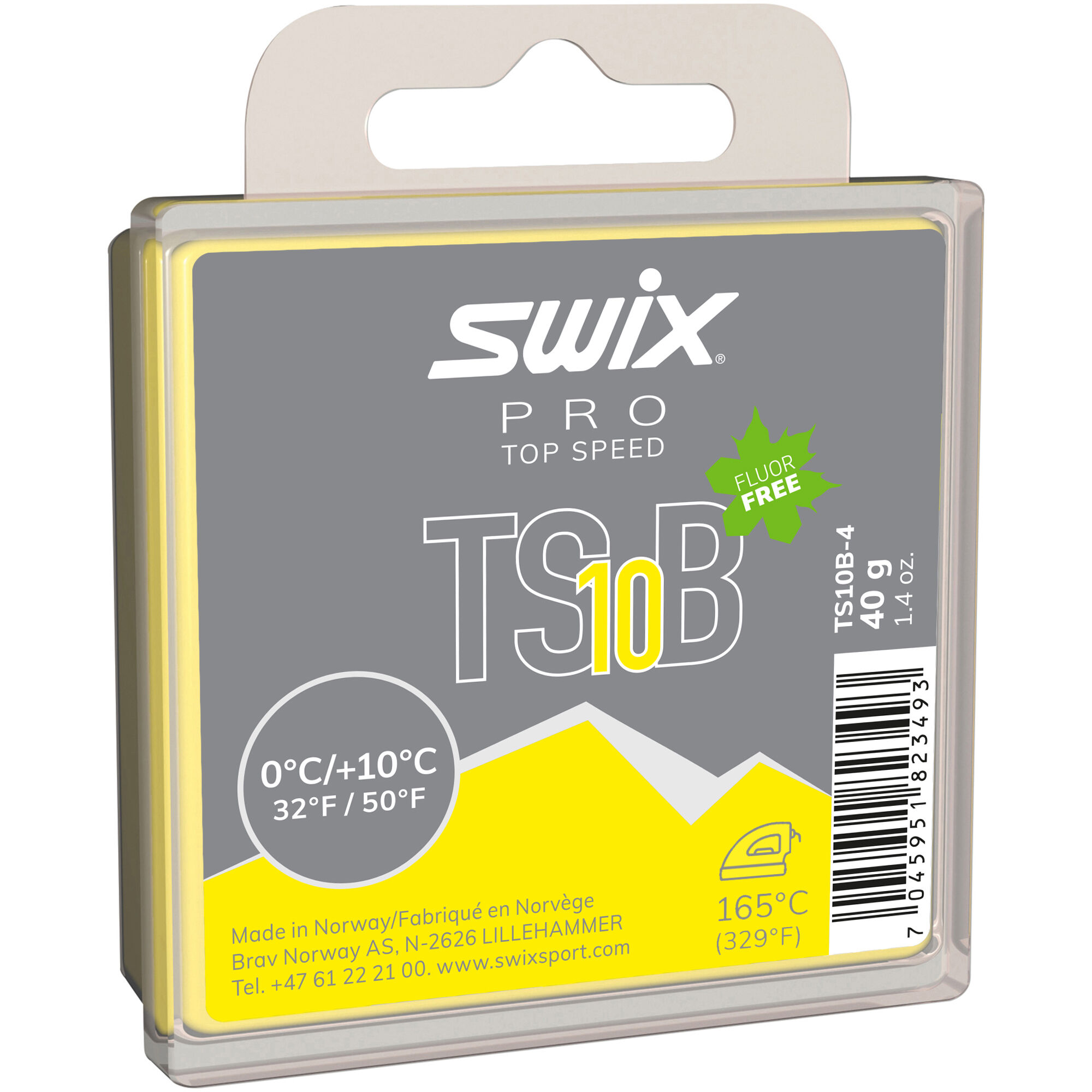 SWIX TS10B スキー用ワックス 40g TS10 Black, 0°C/+10°C, 40g | Swix