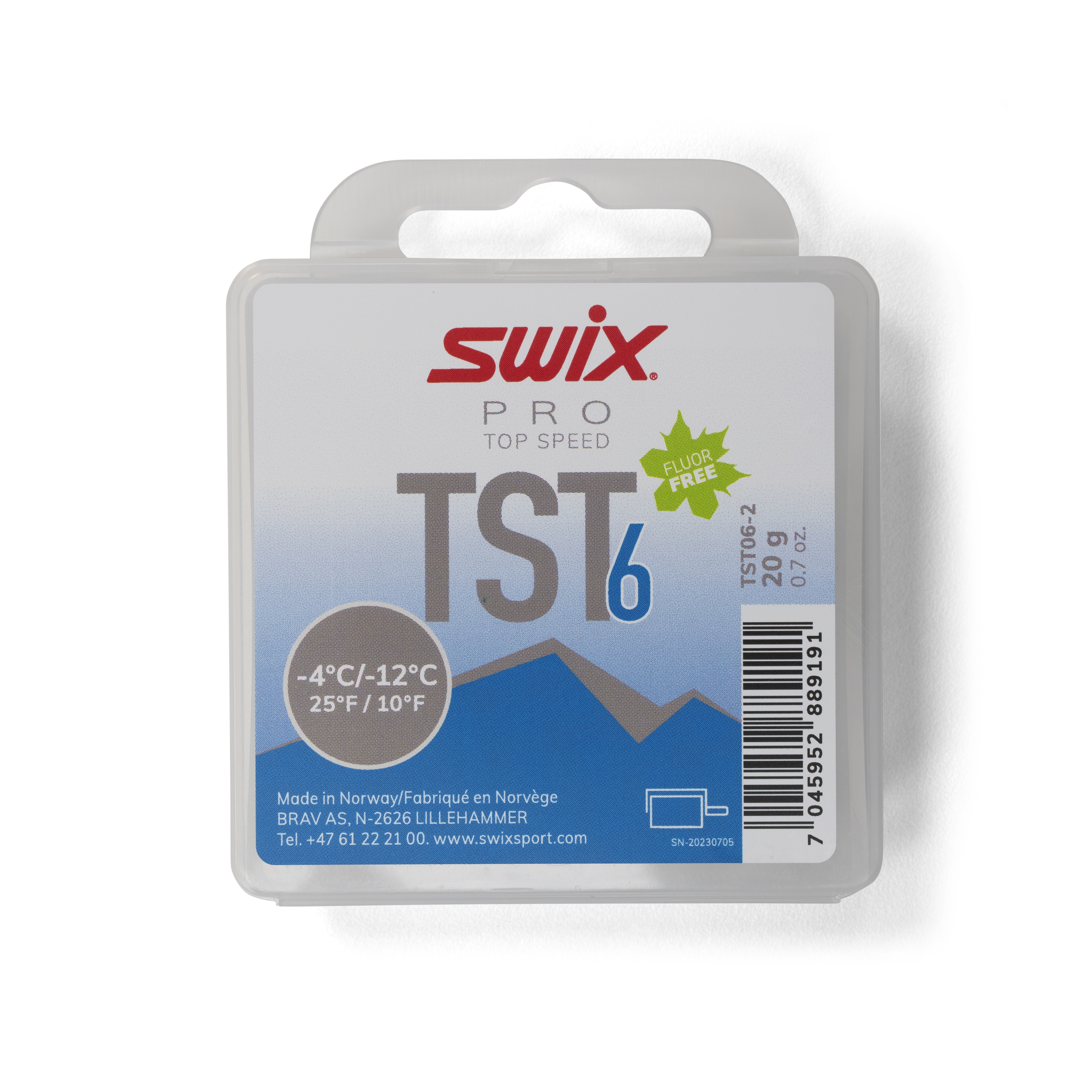 新品未使用　SWIX PRO TS6 TS6 Turbo Blue -4°C/-12°C, 20g | Swix